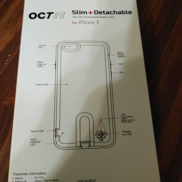 Oct 17 Iphone 7 Rechargeable Battery Case - Picture 3 of 3